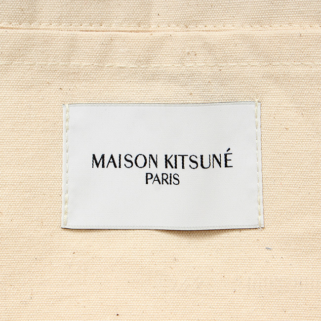 MAISON KITSUNE メゾンキツネ トート バッグ UPDATED PALAIS ROYAL SHOPPING BAG LW05102WW0008｜mike-museum｜08