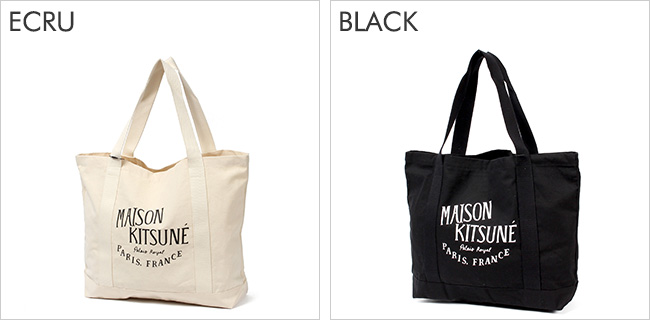 MAISON KITSUNE メゾンキツネ トート バッグ UPDATED PALAIS ROYAL SHOPPING BAG LW05102WW0008｜mike-museum｜09
