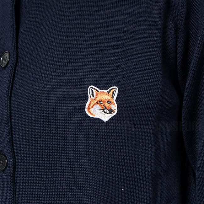 MAISON KITSUNE メゾンキツネ カーディガン FOX HEAD PATCH ADJUSTED R