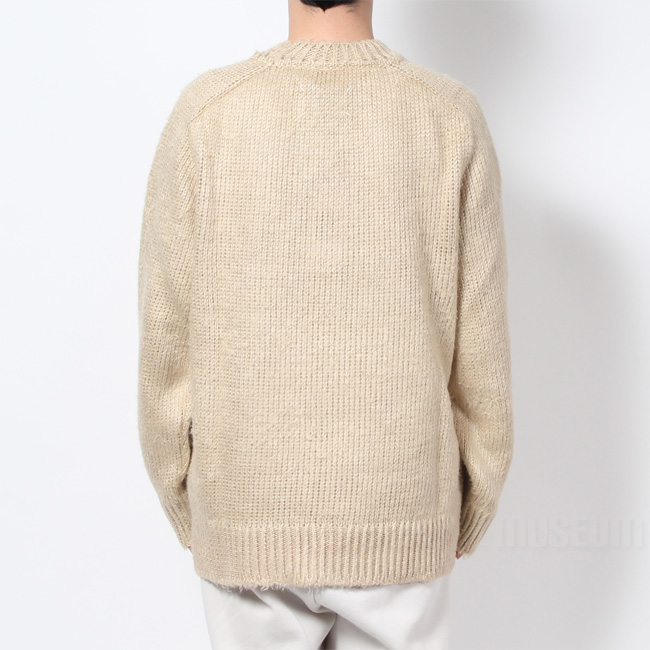 Maison Margiela メゾン マルジェラ ニット セーター Brushed linen knit sweater ブラッシュド  リネンセーター メンズ 麻 S50HL0007S18203