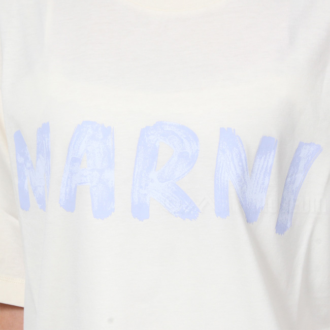 MARNI マルニ Tシャツ ロゴT レディース ホワイト ロゴ入り