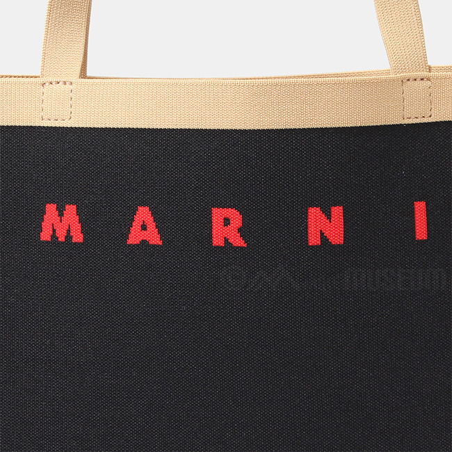 MARNI マルニ トートバッグ ジャカード製バッグ FLAT SHOPPING BAG