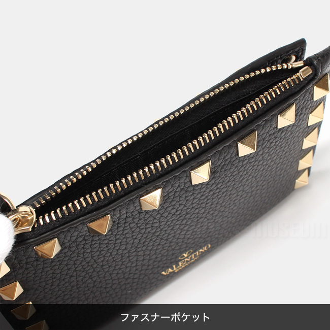 VALENTINO ヴァレンティノ カードケース ロックスタッズ グレイン