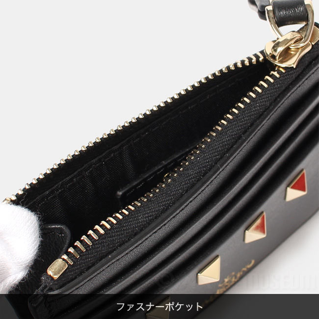 VALENTINO ヴァレンティノ 定期入れ カードケース ロックスタッズ