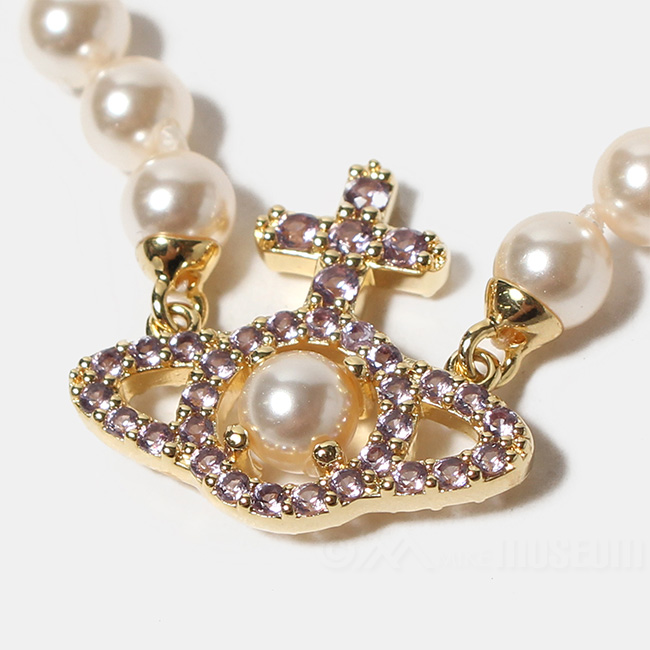 VIVIENNE WESTWOOD ヴィヴィアンウエストウッド パール ネックレス OLYMPIA PEARL NECKLACE ペンダント ラインストーン レディース 6301011P｜mike-museum｜02