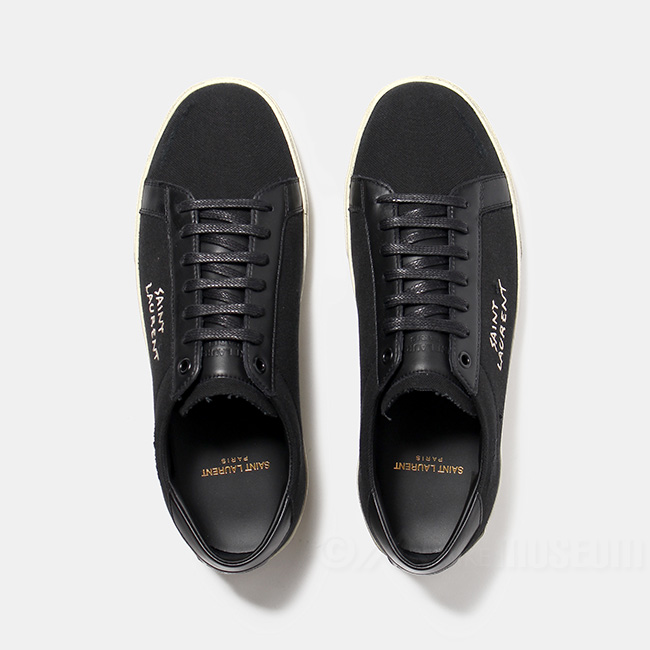 SAINT LAURENT サンローラン メンズ 靴 スニーカー ブラック 黒 COURT CLASSIC SL/06 SNEAKERS 611106GUP50 0619CP｜mike-museum｜02