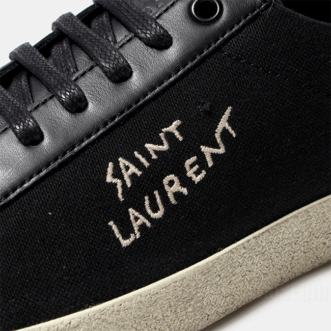 SAINT LAURENT サンローラン メンズ 靴 スニーカー ブラック 黒 COURT CLASSIC SL/06 SNEAKERS 611106GUP50 0619CP｜mike-museum｜07