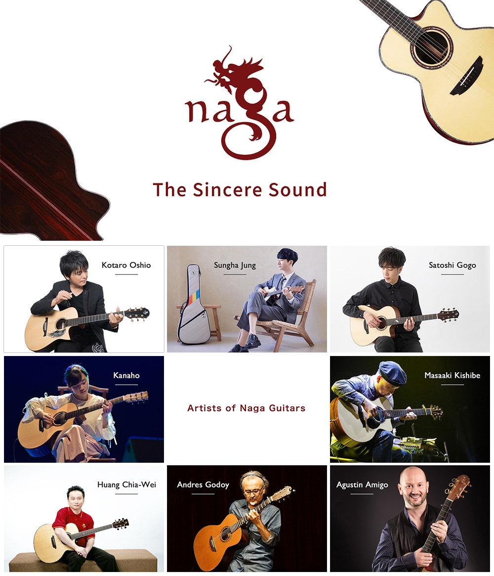 傷なし・ケース付きSyaff アコースティックギター スプルース NAGA GUITARS アコースティック ギター S-80GAC / イングルマン
