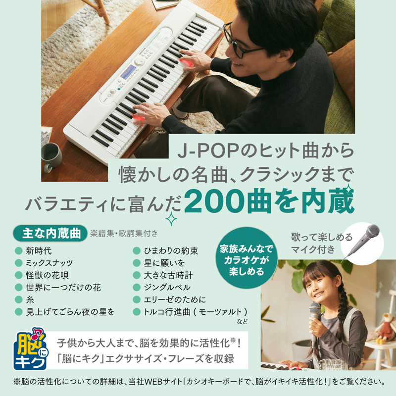 CASIO (カシオ) LK-530 Casiotone 光ナビゲーション キーボード