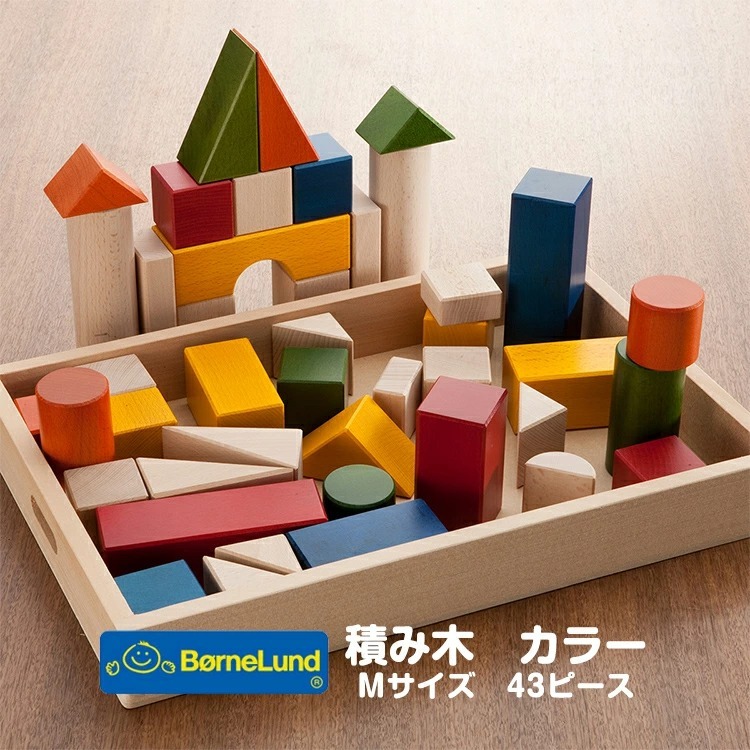 積み木 カラー おもちゃ ボーネルンド 出産祝い ギフト M サイズ 43