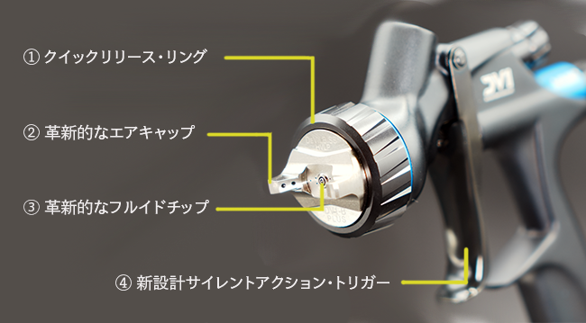 デビルビス DV-1 ベースコート専用スプレーガン : ウレタン デビルビス DV-1 ベースコート専用スプレーガン : ウレタン