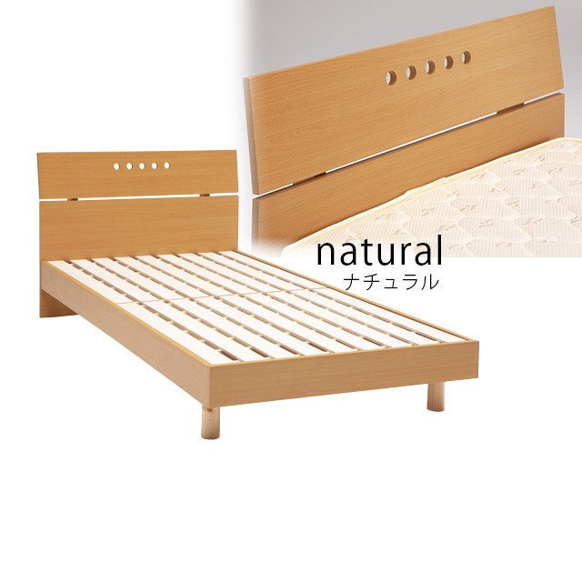 ベッド シングル ベッドフレーム シングルベッド ベッド 木製ベッド ブラウン ナチュラル 床板スノコ シンプル｜mikitty｜03