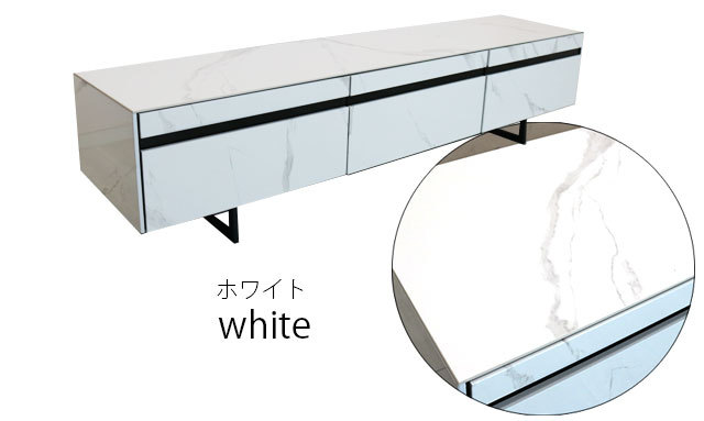 テレビ台 ロータイプ セラミック TVボード 幅160cm 高さ42cm 石目調 モダン ローボード テレビボード テレビラック TV台 AV収納 リビング収納 収納家具 |  | 03