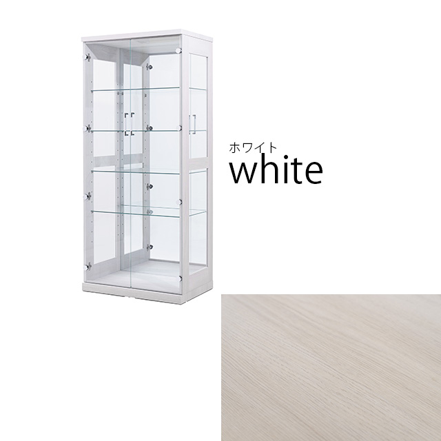 美品！ガラスショーケース 白枠 サイズ約幅42×奥行35×高さ130cm 幅1200奥行450高さ919mm 業務用ガラスケース ショーケース