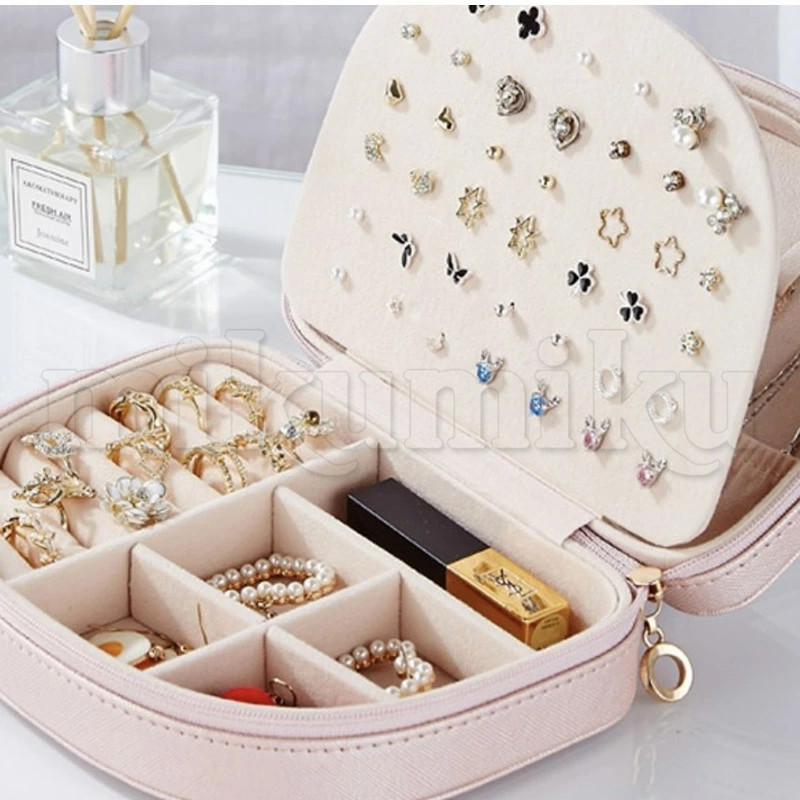 アクセサリー 収納 韓国 レザー 大容量 コンパクト 軽量 携帯