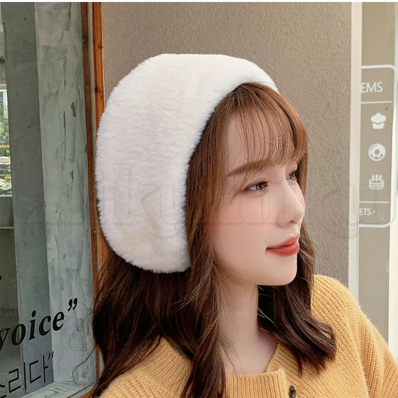 耳あて レディース イヤーマフ カチューシャ ヘアバンド 両用 ファー