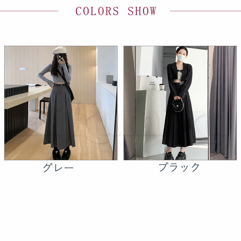 極美品✨プリーツプリーズ　1 ロングスカート フレア　ブラック黒 ショッピングゴー shoppinggo プリーツスカートロング黒 無地スカート