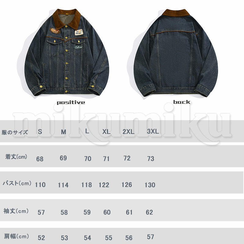 デニムジャケット ビンテージ ロゴ メンズ レディース レギュラー