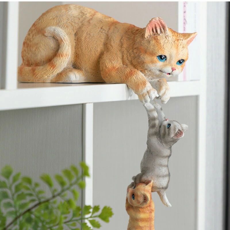 置物 おしゃれ オブジェ 猫 ねこ 熊 くま 親子 ガーデン ガーデニング