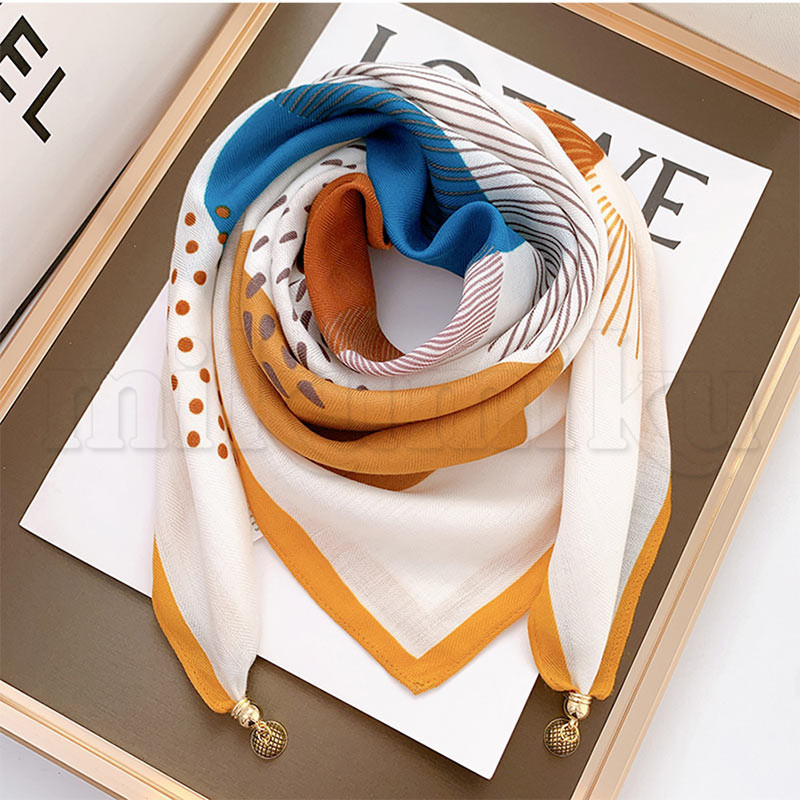 ネックウォーマー 綿麻風 磁気バックル レディース ネックカバー