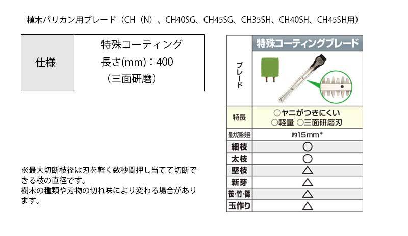 HiKOKI ハイコーキ(旧日立工機) 植木バリカン用ブレード 特殊コーティング 刈込幅400mm ＜0033-8028＞ OxFz1lBPJx,  農業用 - servicesoft.cl