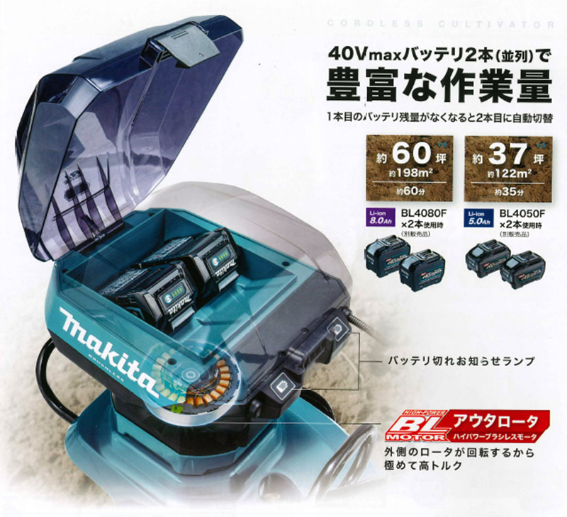 マキタ（makita） 40Vmax 充電式管理機 ＜MKR001GZA＞セット【本体