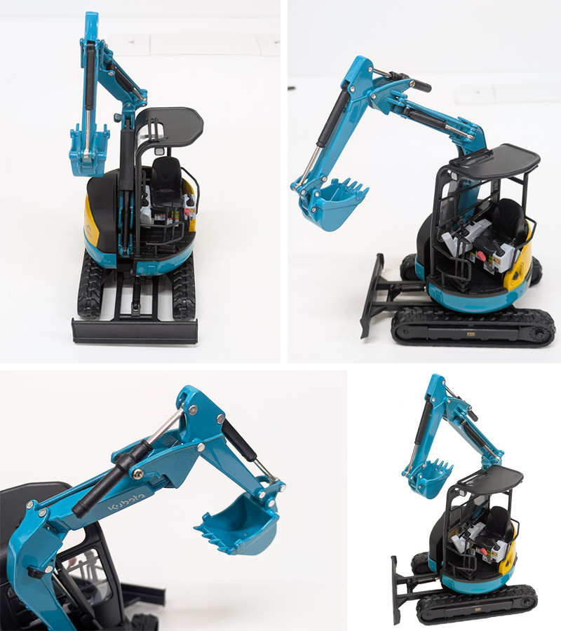 在庫限り】クボタ ミニチュア ミニバックホー＜RX-306E＞(1/24) 油圧