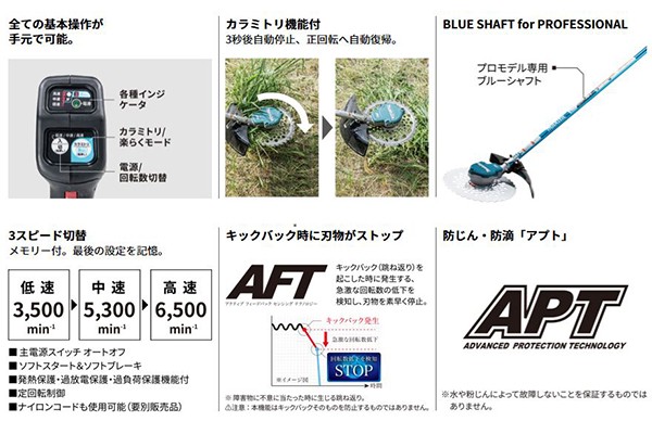 マキタ（makita） 充電式草刈機 36V Uハンドル・左右非対称