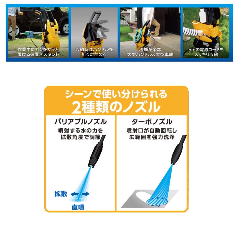 京セラ (旧リョービ) KYOCERA 高圧洗浄機 ＜AJP-1700V＞ 【 静音
