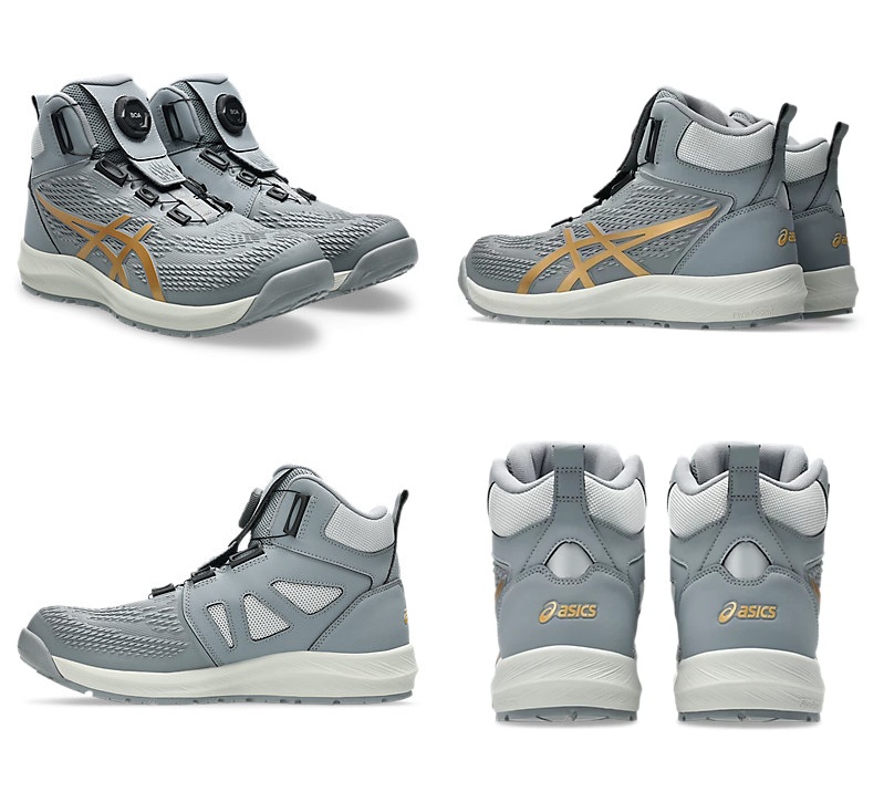 在庫限り】【限定品】アシックス WINJOB CP122 BOA LC グラベル×ピュア