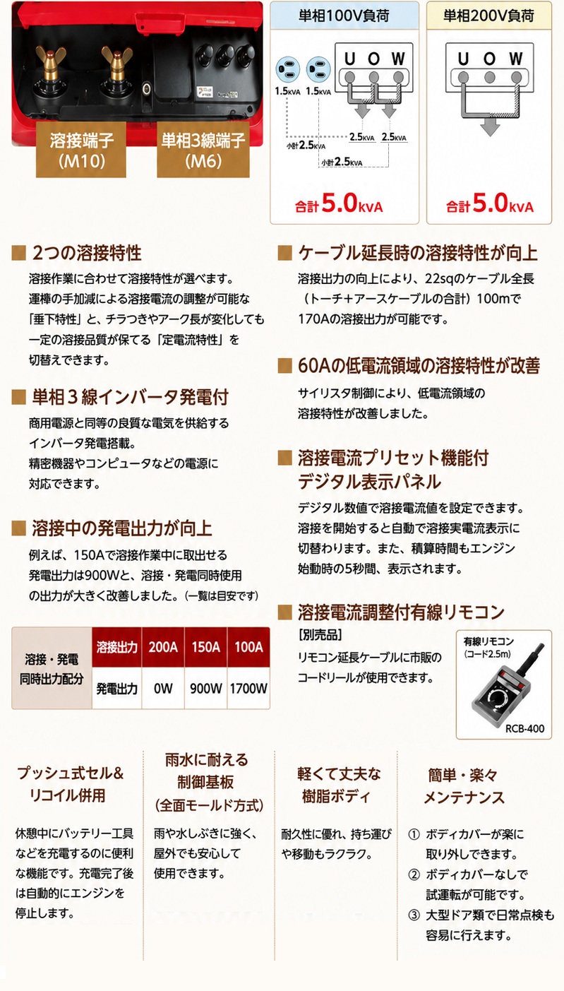 新ダイワ(shindaiwa) 発電機 兼用 溶接機【EGW200MC-IST】 : カイノス