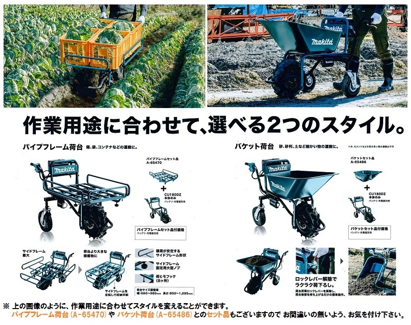 マキタ（makita） 充電式運搬車用バケット荷台 ＜A-65486＞ : カイノス
