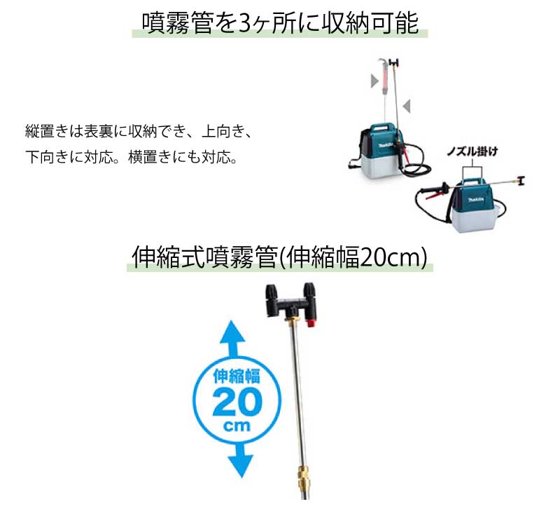 マキタ（makita） 充電式噴霧器 5L 18V ＜MUS054DWF＞ セット品