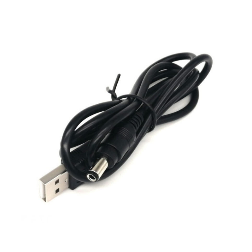 USB DC ケーブル 外径5.5mm 内径2.1mm 全長1m 5V 2A 対応 DCプラグ