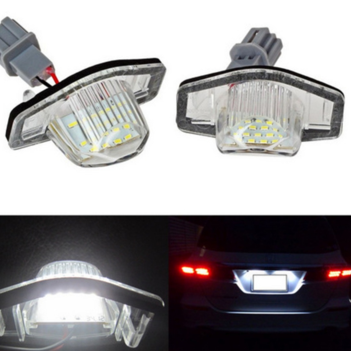 ホンダ 汎用 LED ナンバー灯 ステップワゴン RF/RG/RK ストリーム RN1