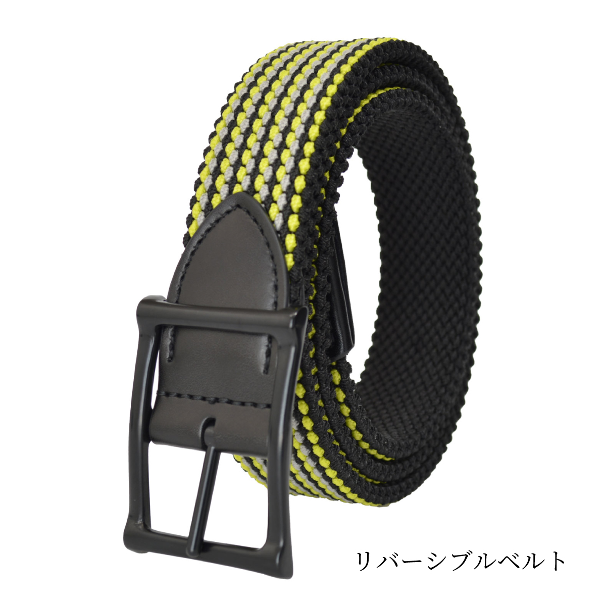 メッシュベルト リバーシブル ベルト メンズ ゴム 大きいサイズ ゴルフ