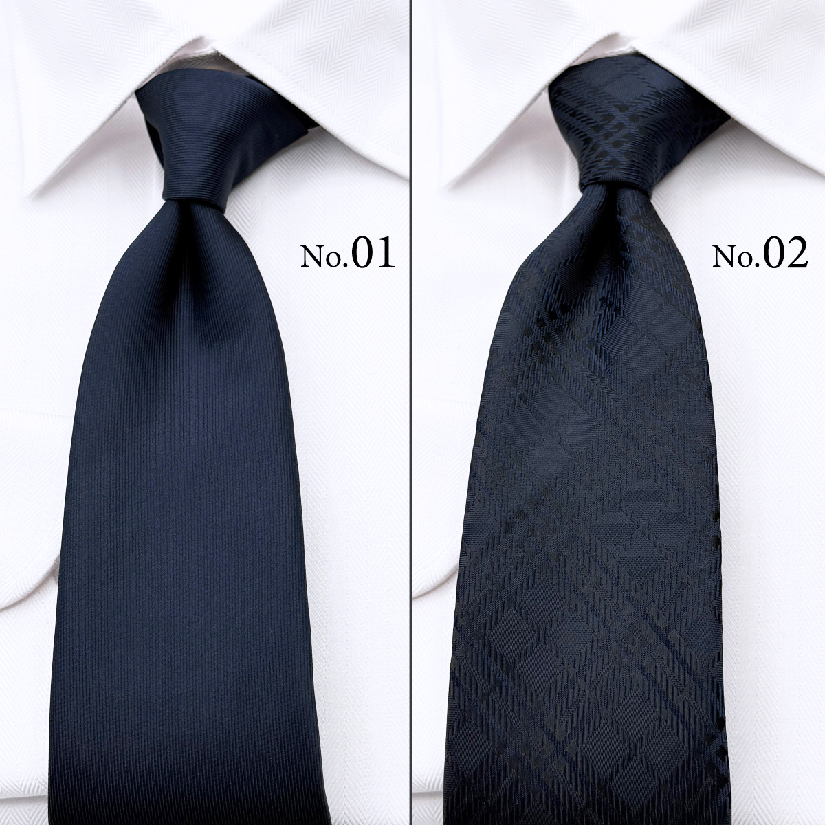 ポリネイビーカラーネクタイTOP