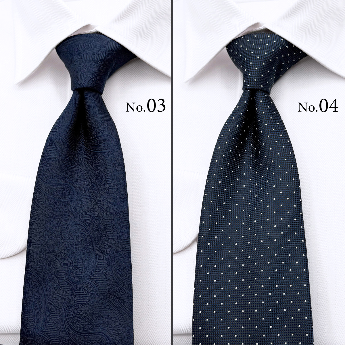 ポリネイビーカラーネクタイTOP