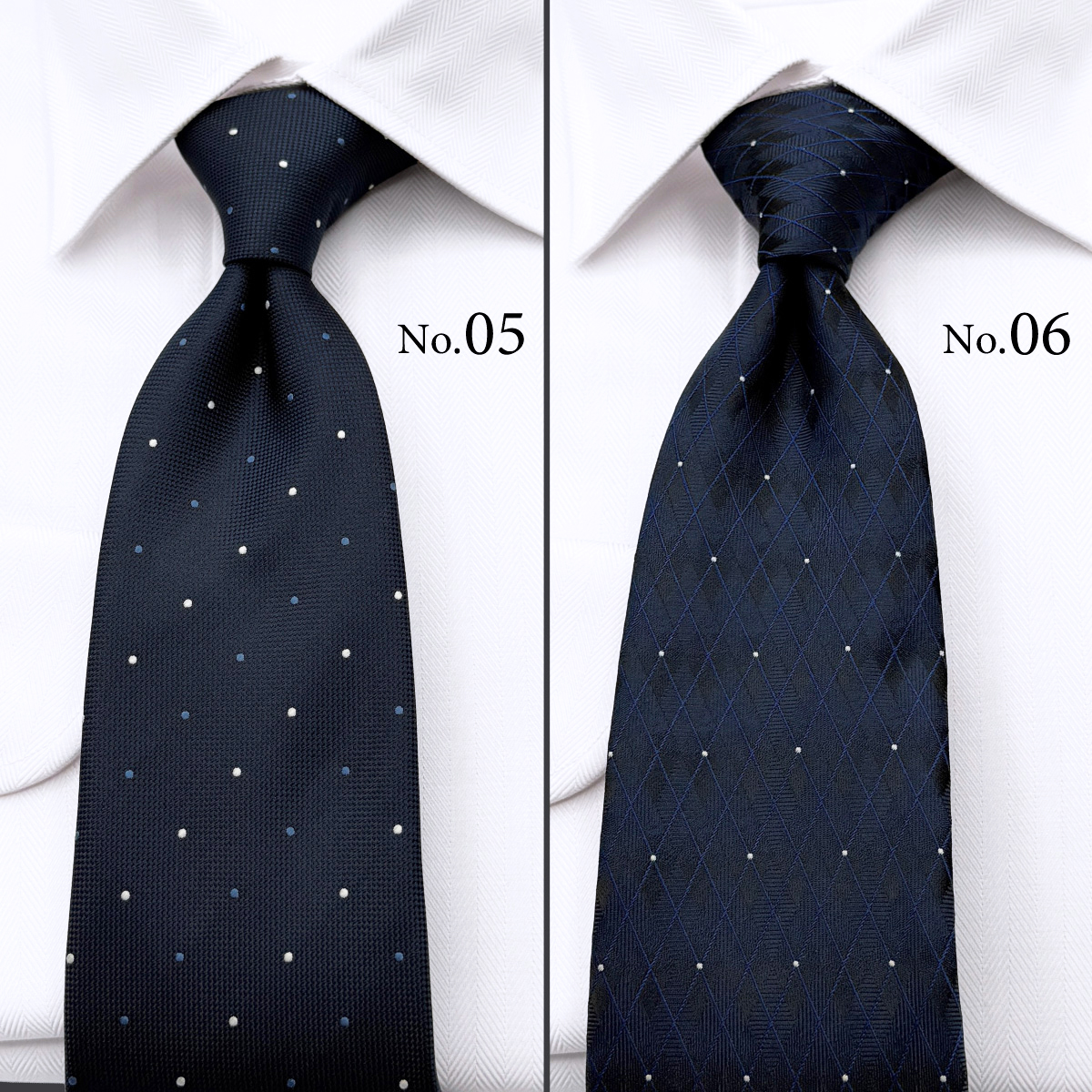 ポリネイビーカラーネクタイTOP