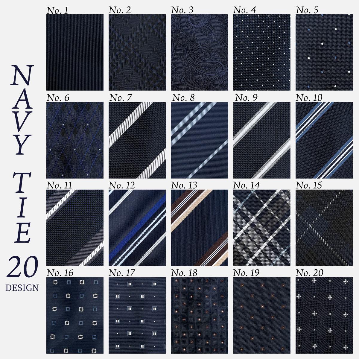 ポリネイビーカラーネクタイTOP