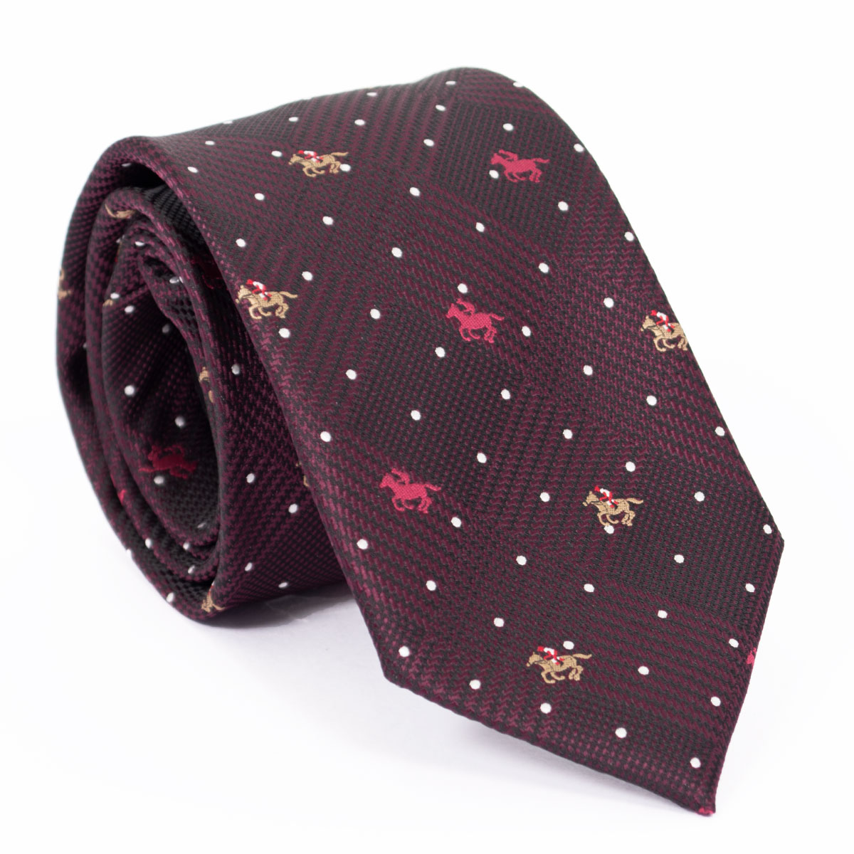 ネクタイ 馬 柄 競馬 ホース モチーフ柄 おしゃれ 人気 ビジネス