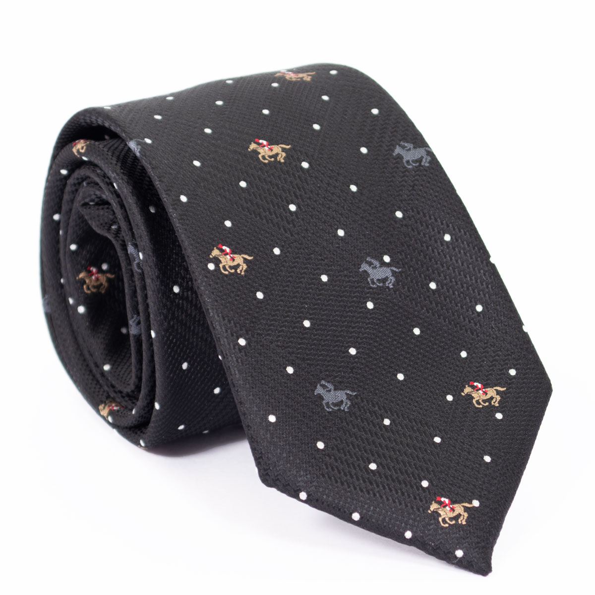ネクタイ 馬 柄 競馬 ホース モチーフ柄 おしゃれ 人気 ビジネス