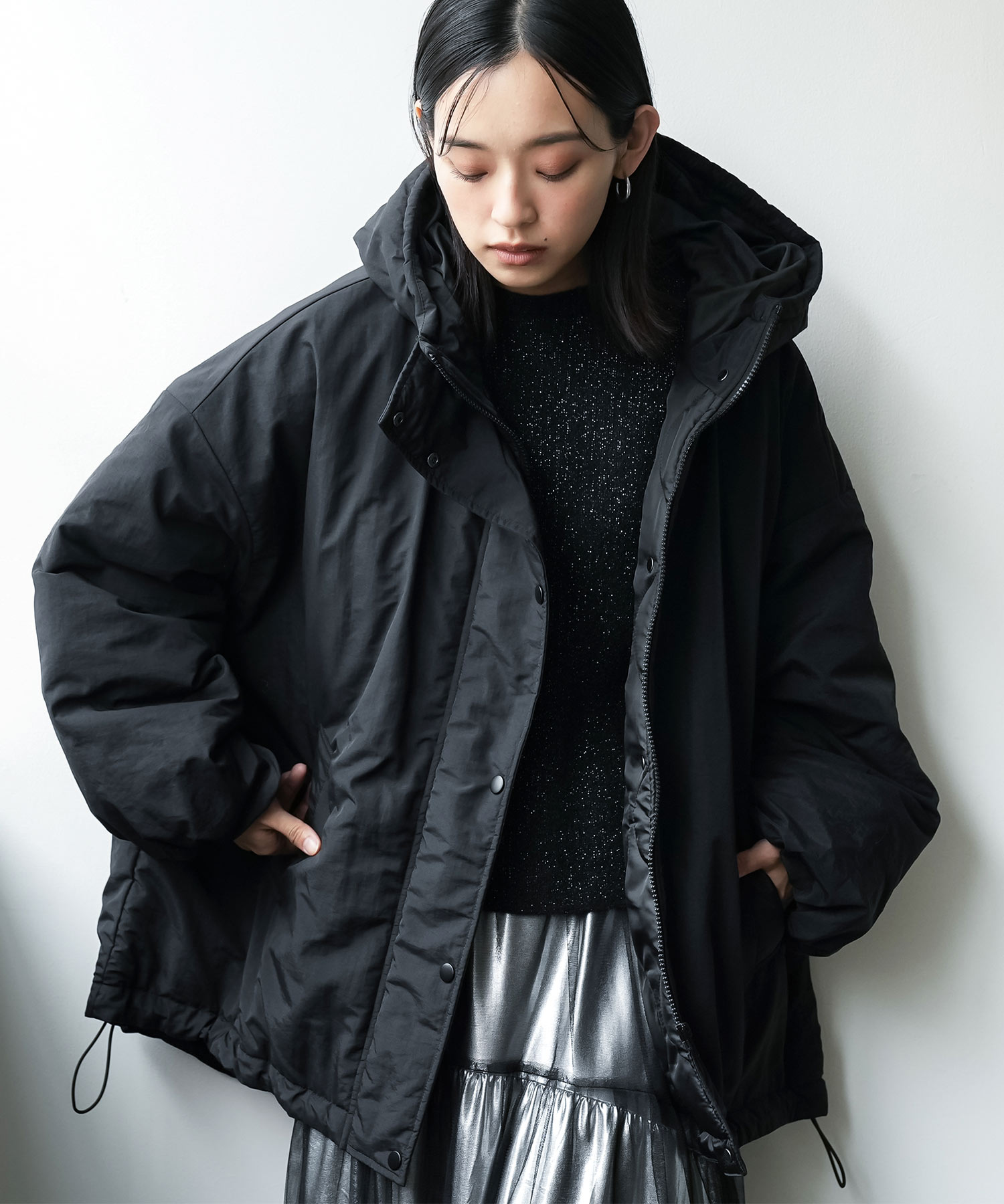 mili an deni（ミリアンデニ） 中綿モンスターパーカー 中綿モンスタ