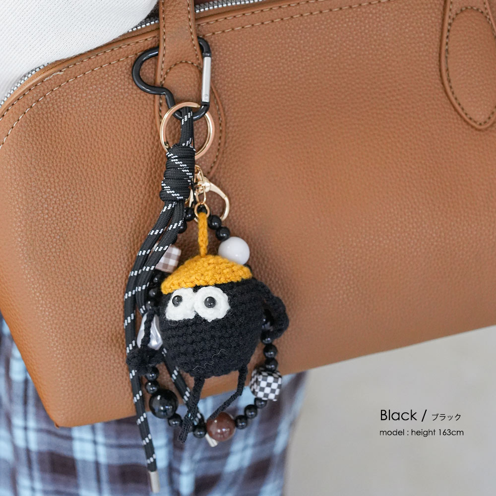 M様　手作りチャーム ニットモンスターチャーム バッグアクセサリー バッグチャーム