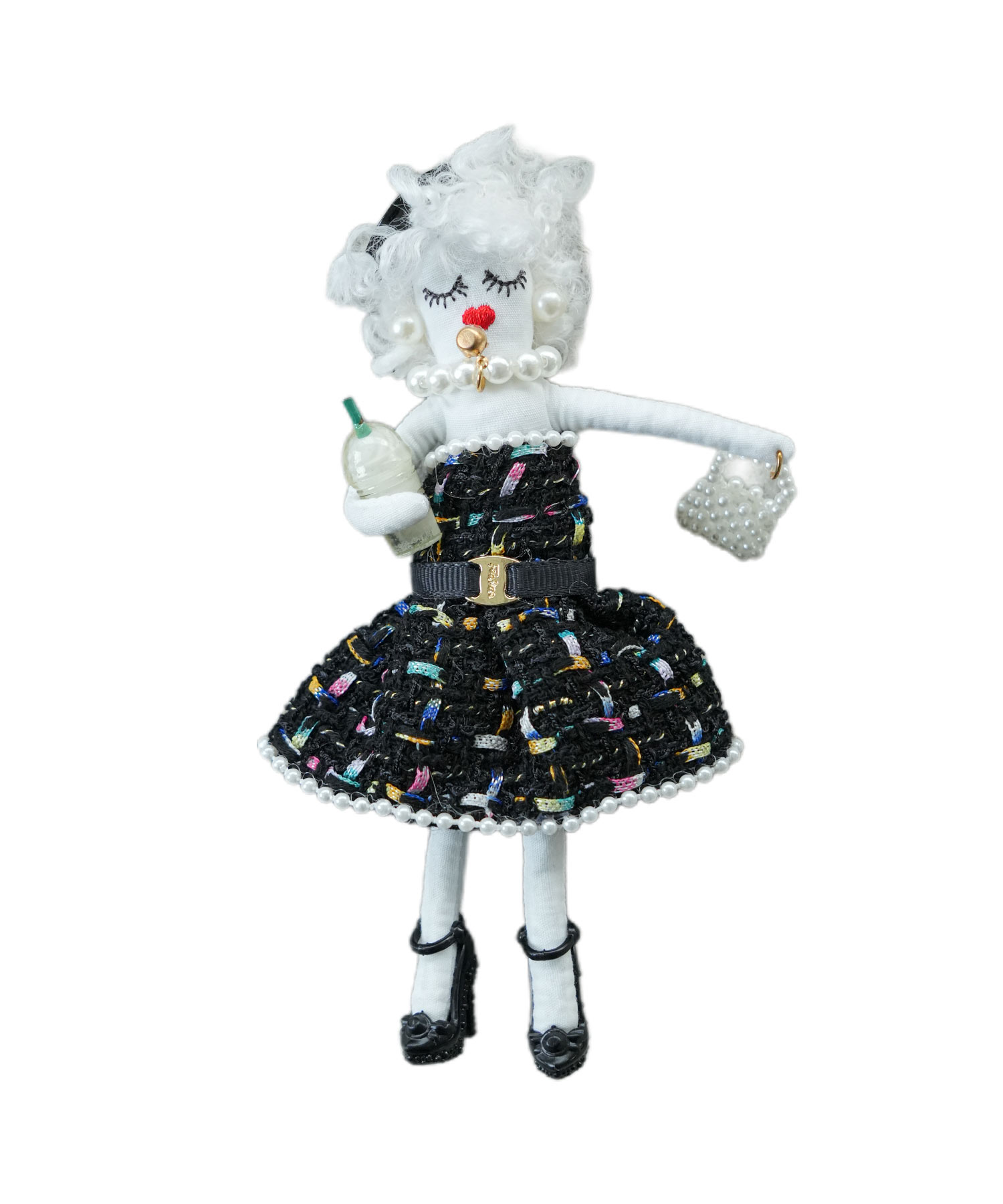 みえりん♥様 ドールチャーム バッグチャーム お人形 楽天市場】【レビューでバックチャームプレゼント】【マダムストライプ