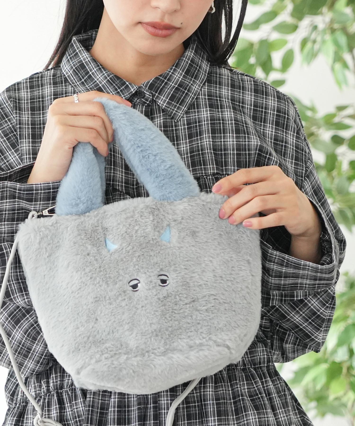 mili an deni（ミリアンデニ） 2WAYミニトートバッグ ファーバッグ 