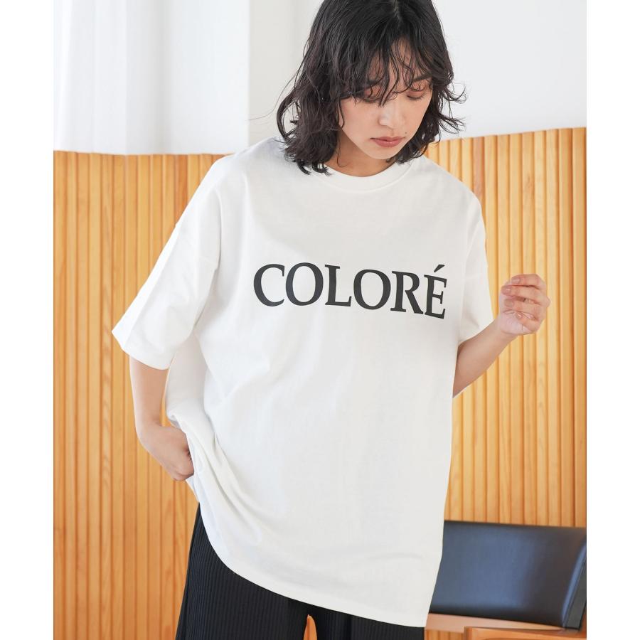 プリントオーバーサイズ半袖Tシャツ レディース｜mili｜03