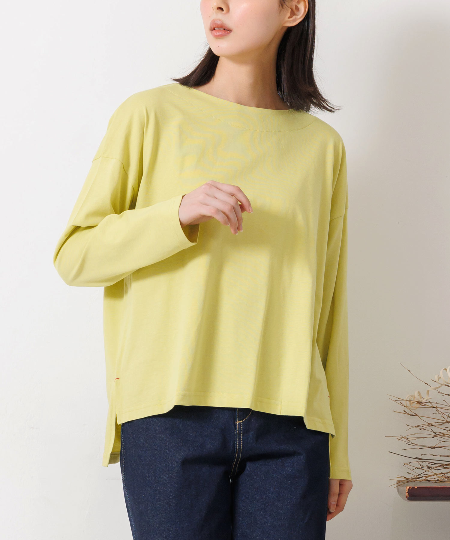 ドロップショルダー長袖トップス (郵2) セール ポイント消化
