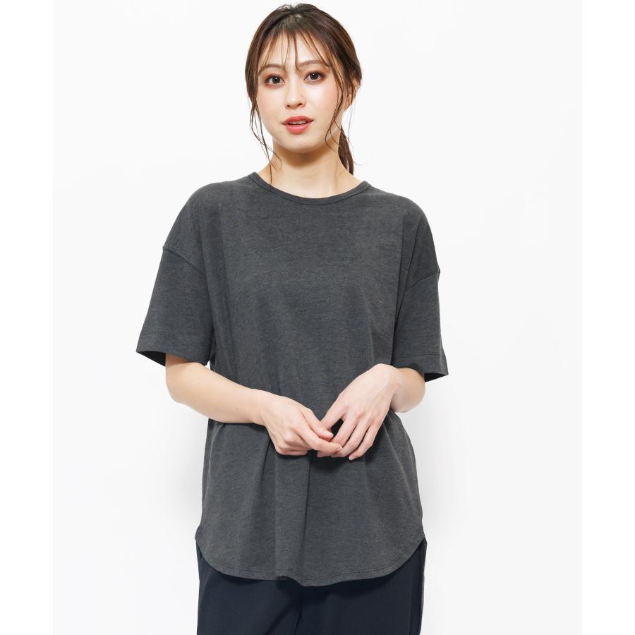 180g綿100％半袖裾ラウンドTシャツ カットソー (郵3)｜mili｜04