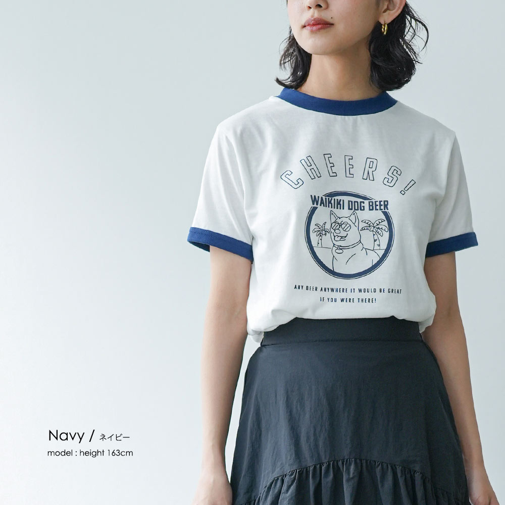 楽天市場】【15%OFFクーポン☆】リンガー半袖Tシャツ パイピング